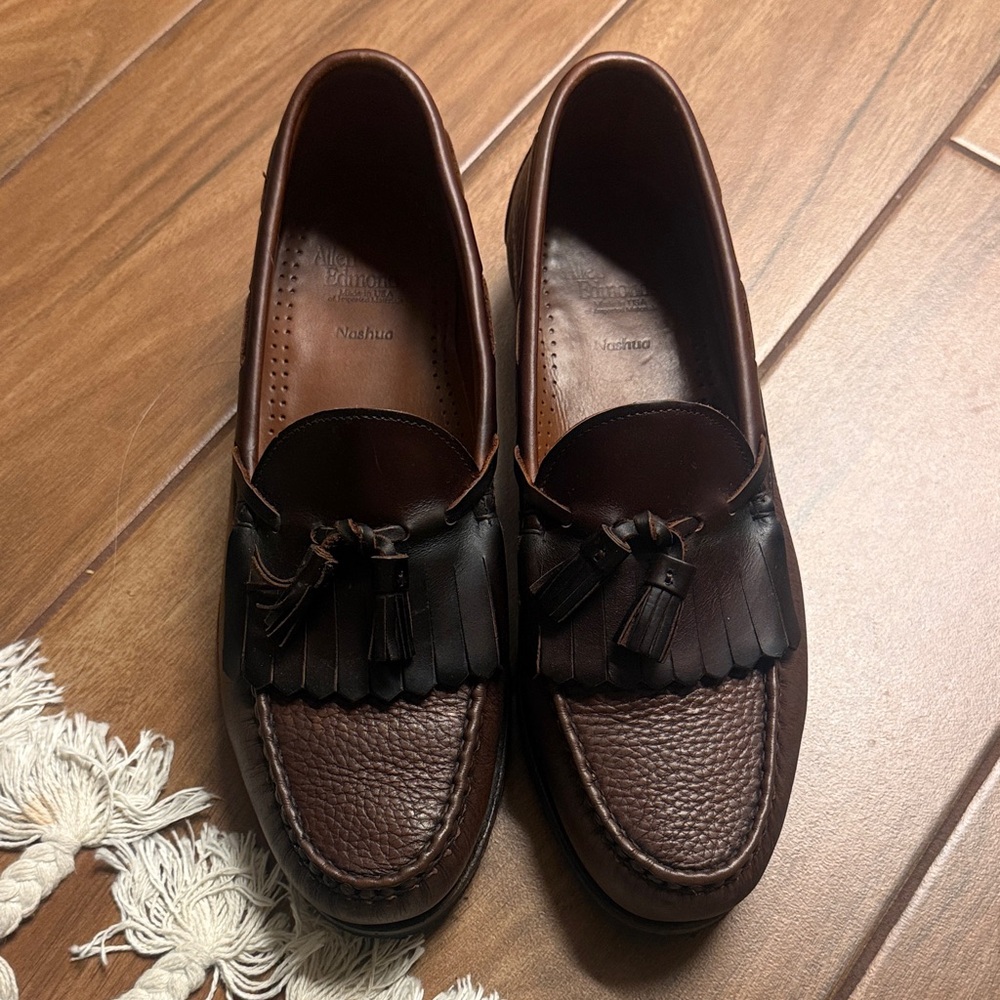 Allen Edmonds Classic Brown Leather Loafers sz 11.5